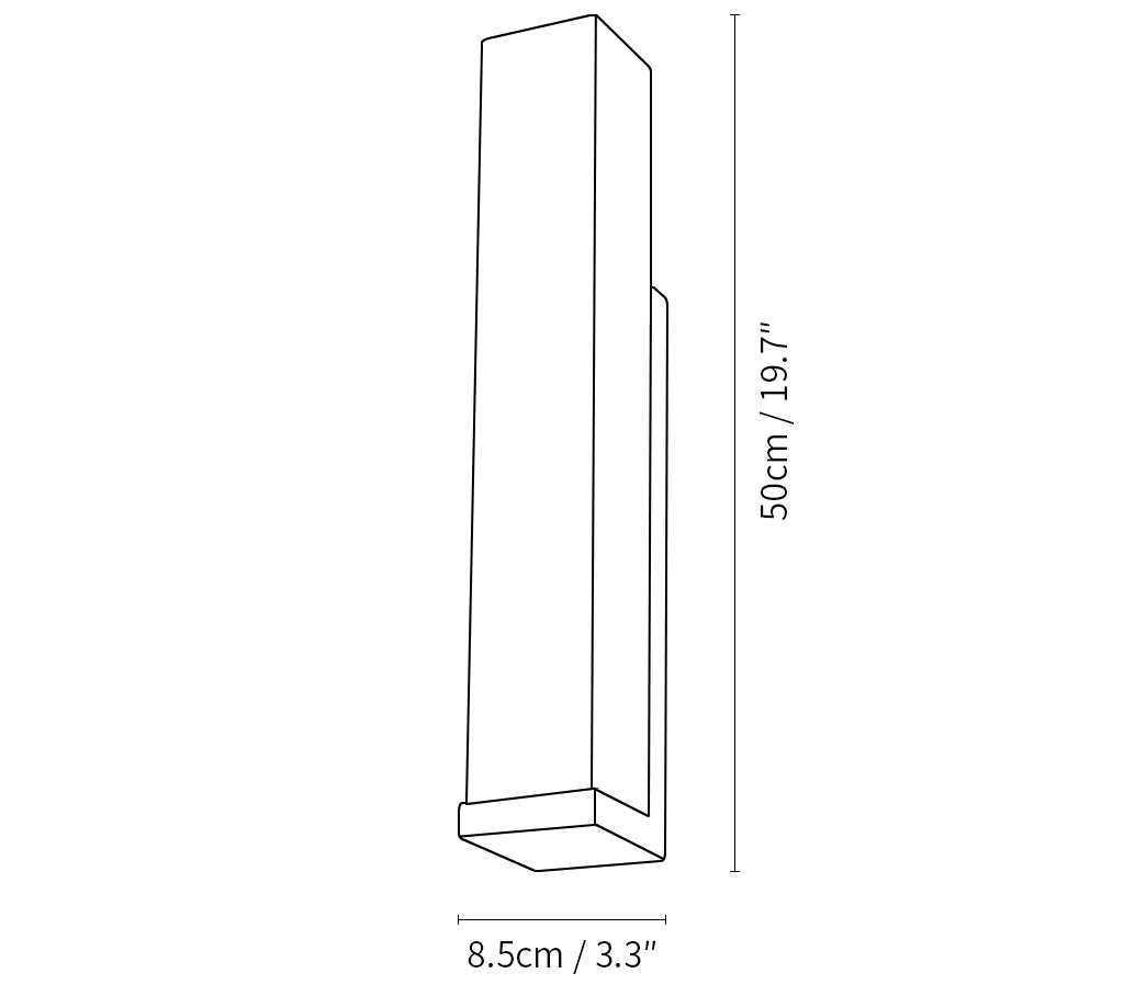 Luxurious Rectangle Alabaster Wall Lamp