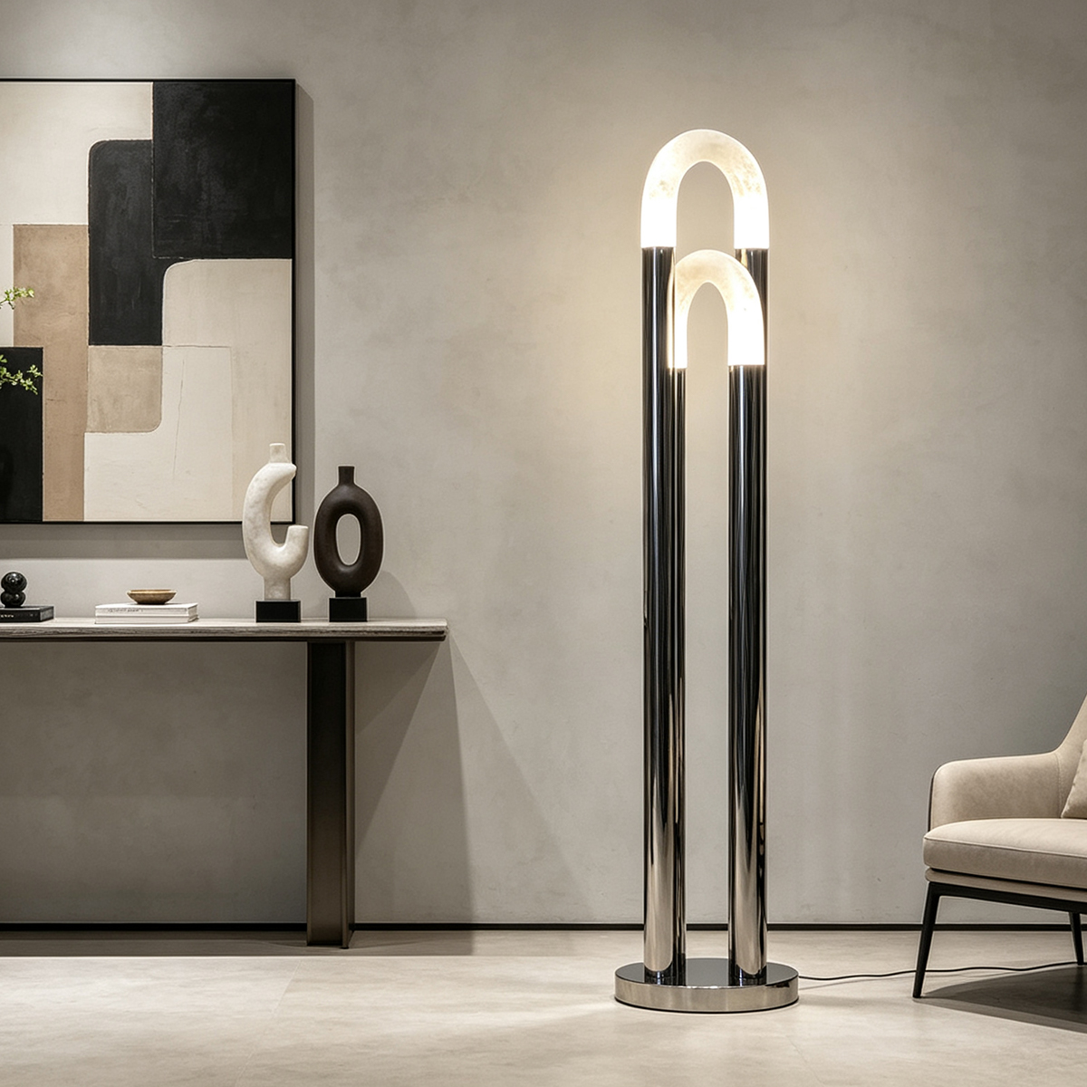 Catena Alabaster Floor Lamp