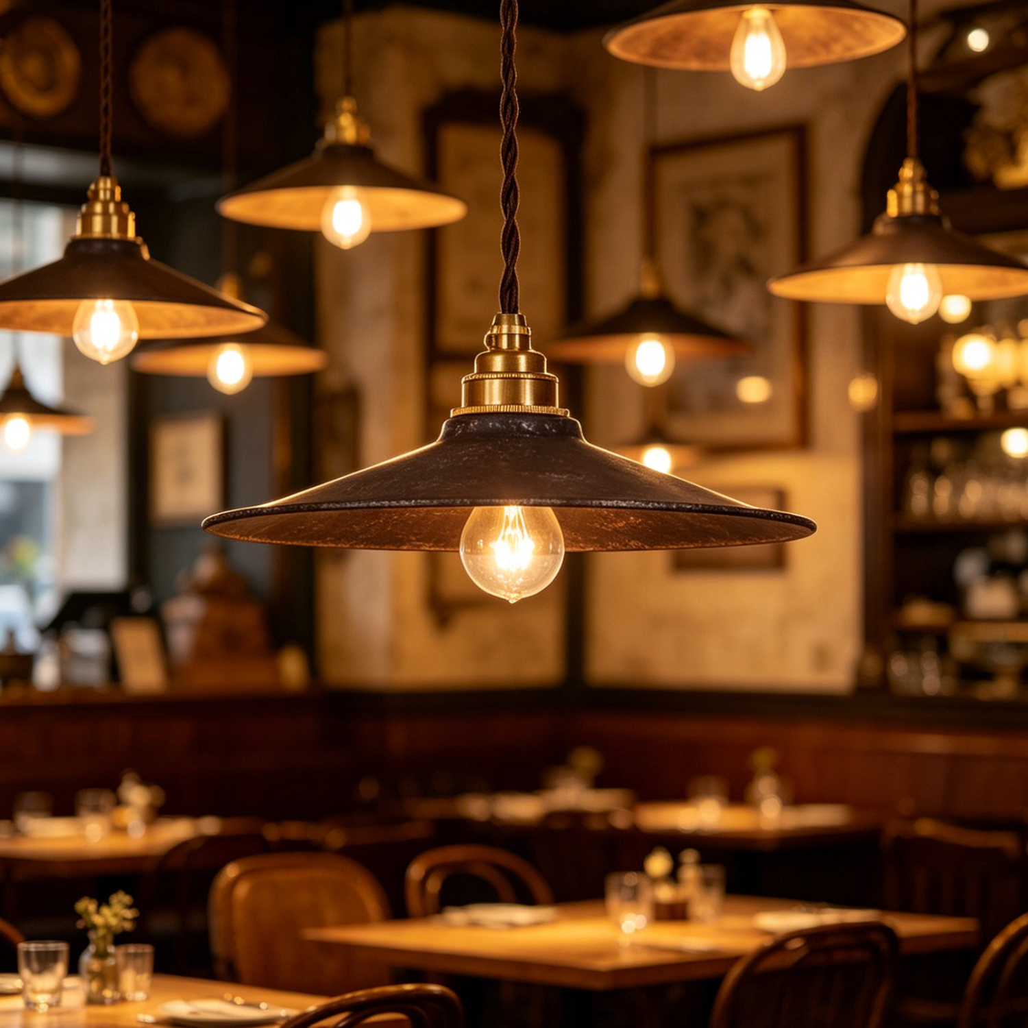 Industrial Flat Pendant Light