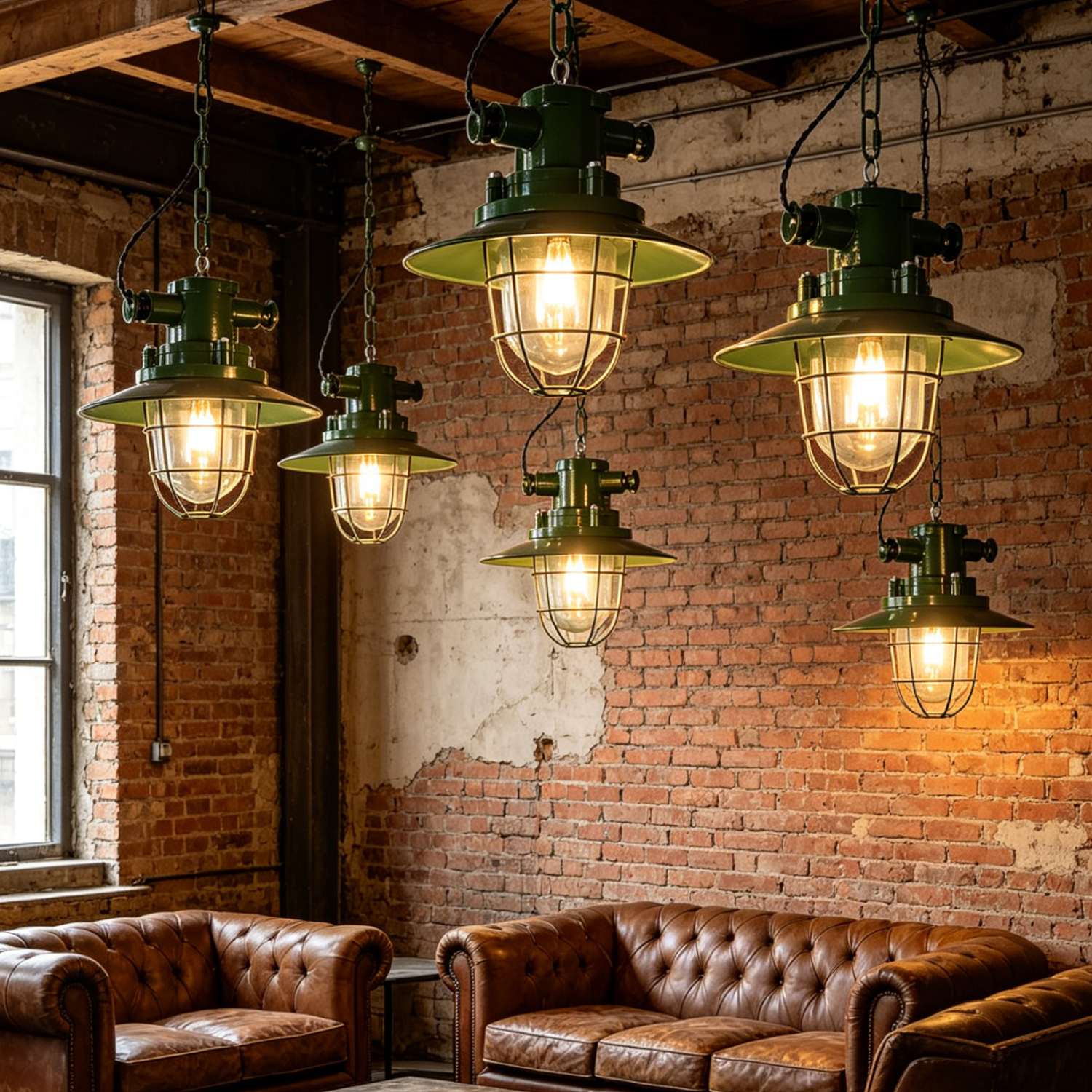 Thorlux Green Pendant Light