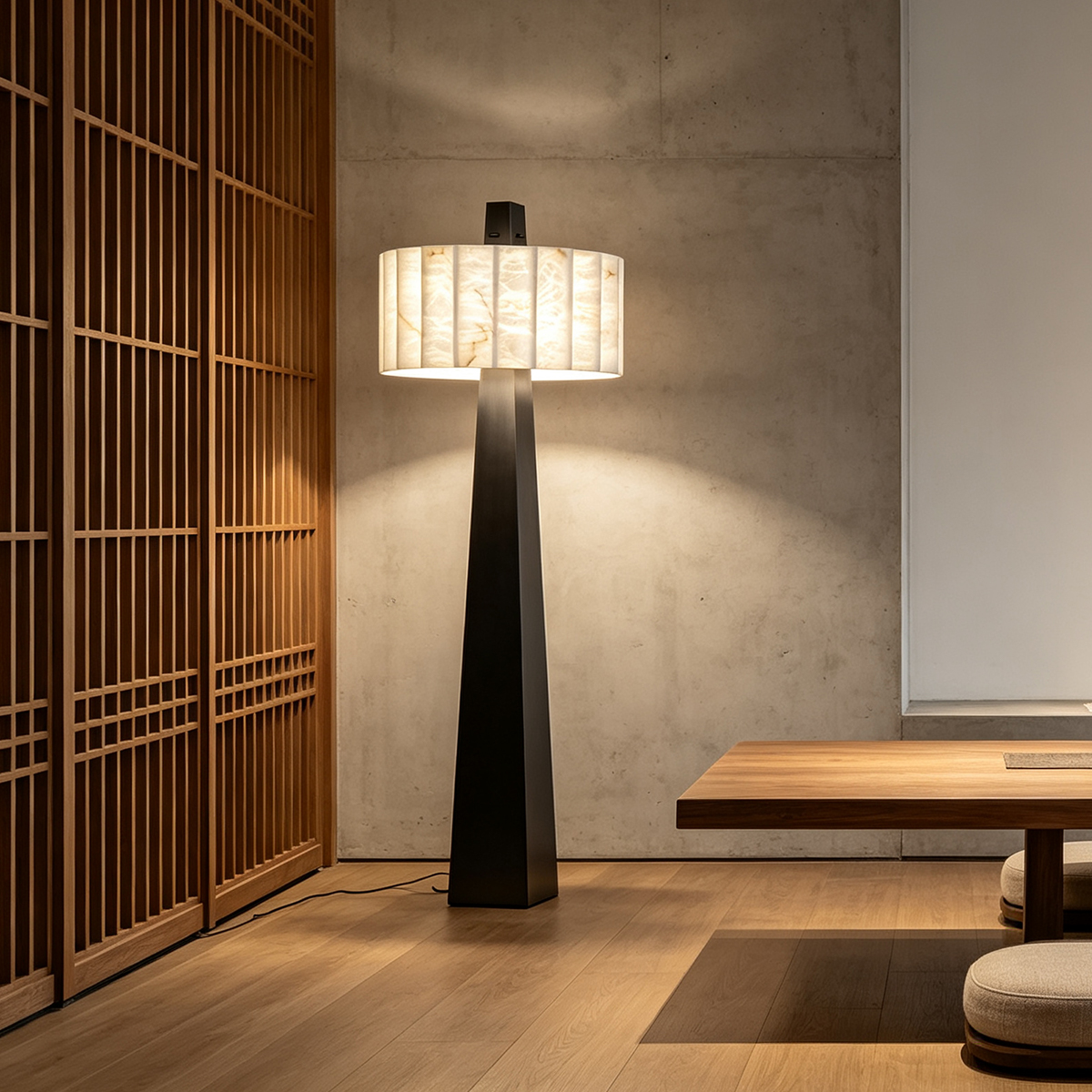 Alabaster Grandeur Floor Lamp -Casailighting