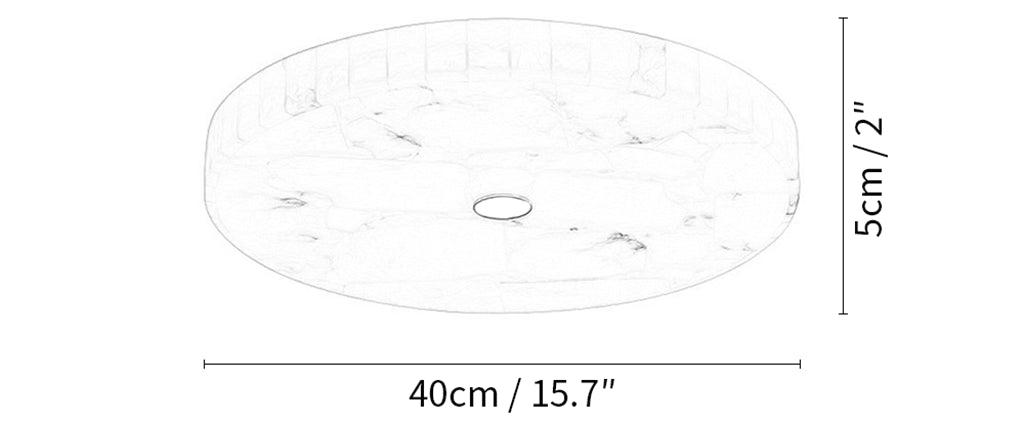Luminous Marble Ceiling Light