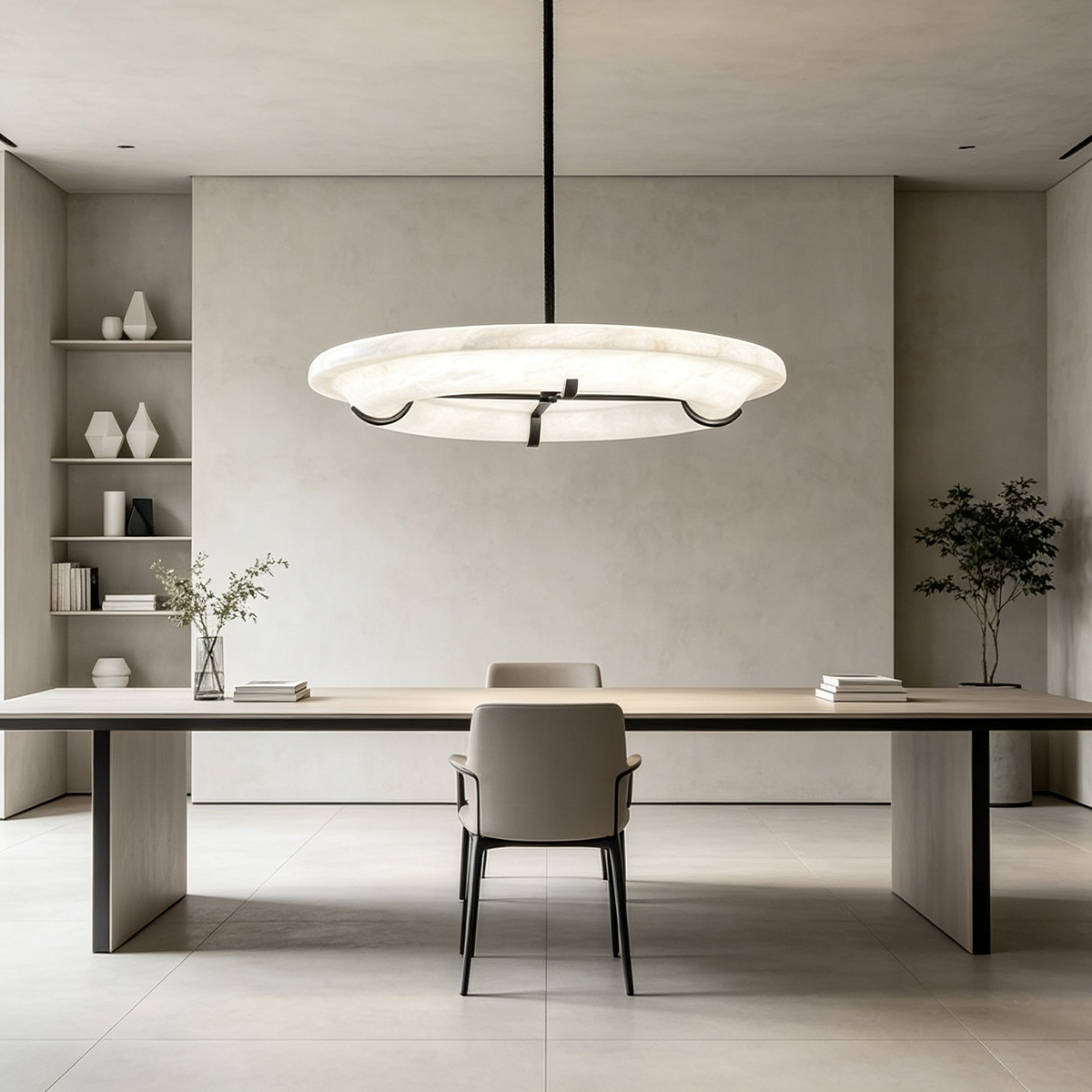 Casailighting Alabaster Ring Chandelier