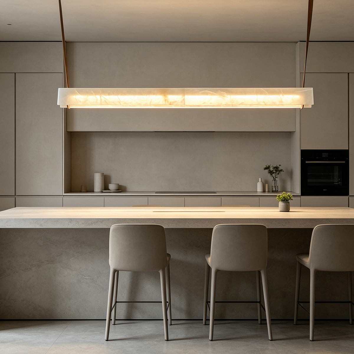 Casailighting Natural Marble Dimmable LED Hanging Chandelier