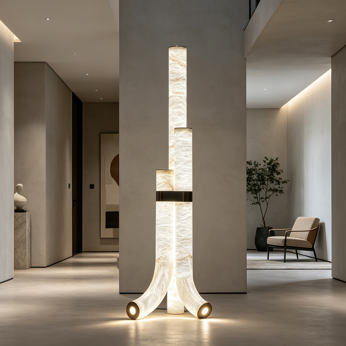 Casailighting Framed Alabaster Floor Lamp