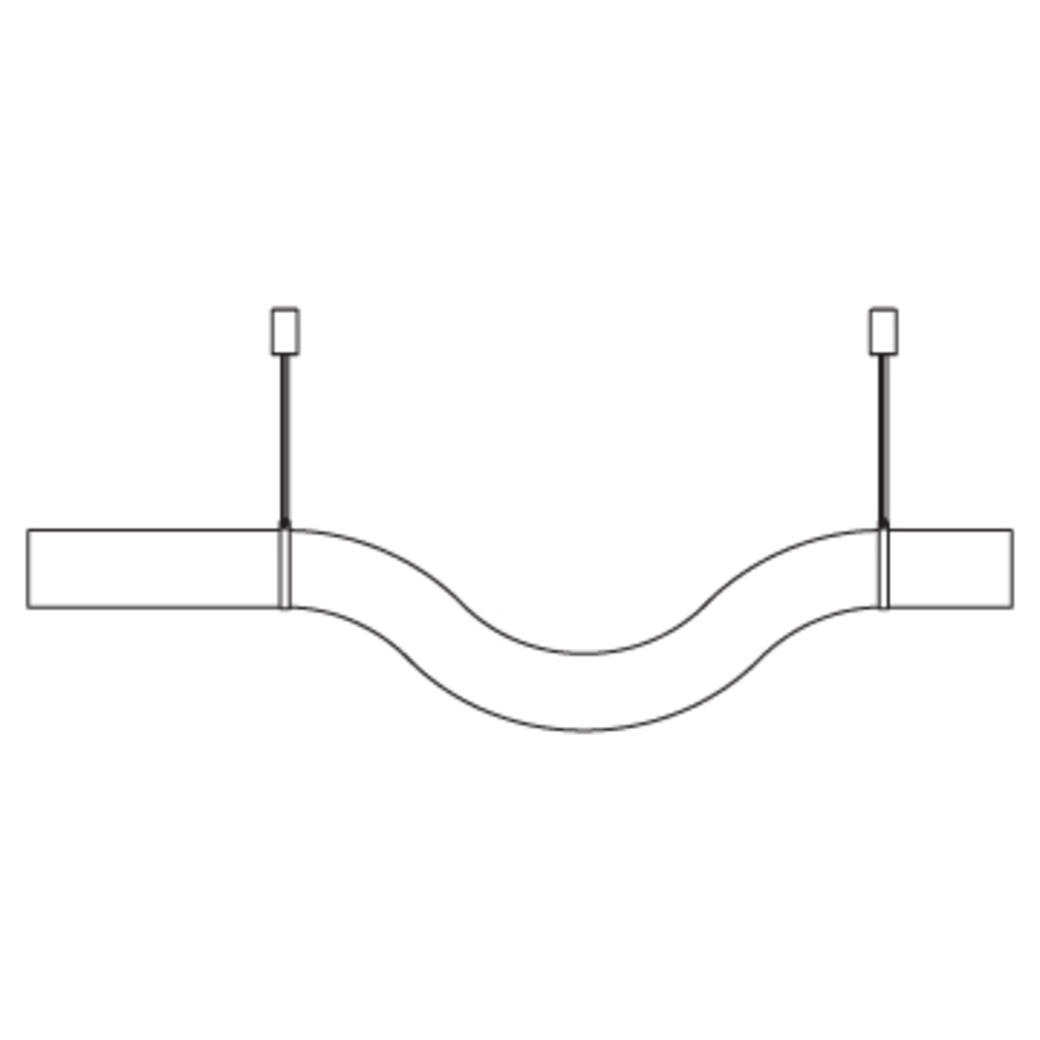 Liberty Hanging Light 60.5 wide x 12.5 high (inches): Style D1