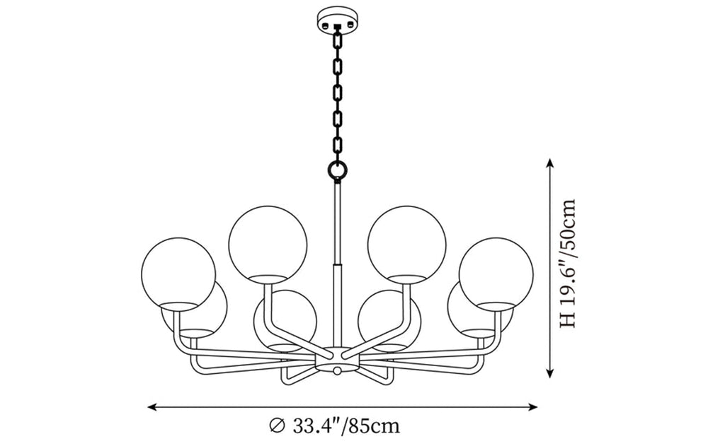Alabaster Maytoni Erich Brass Chandelier