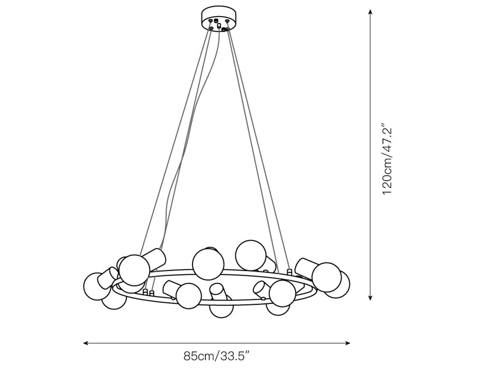 Alabaster Raechelle Brass Chandelier