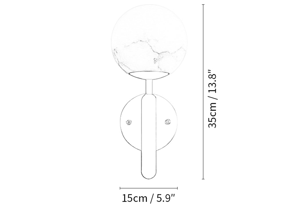 Orbis Alabaster Wall Lamp