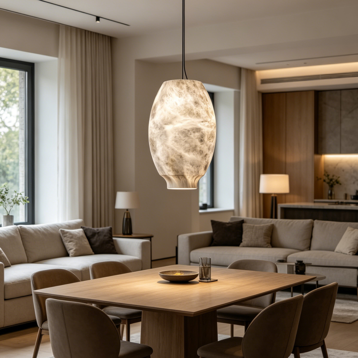 Camille Alabaster Pendant Lamp