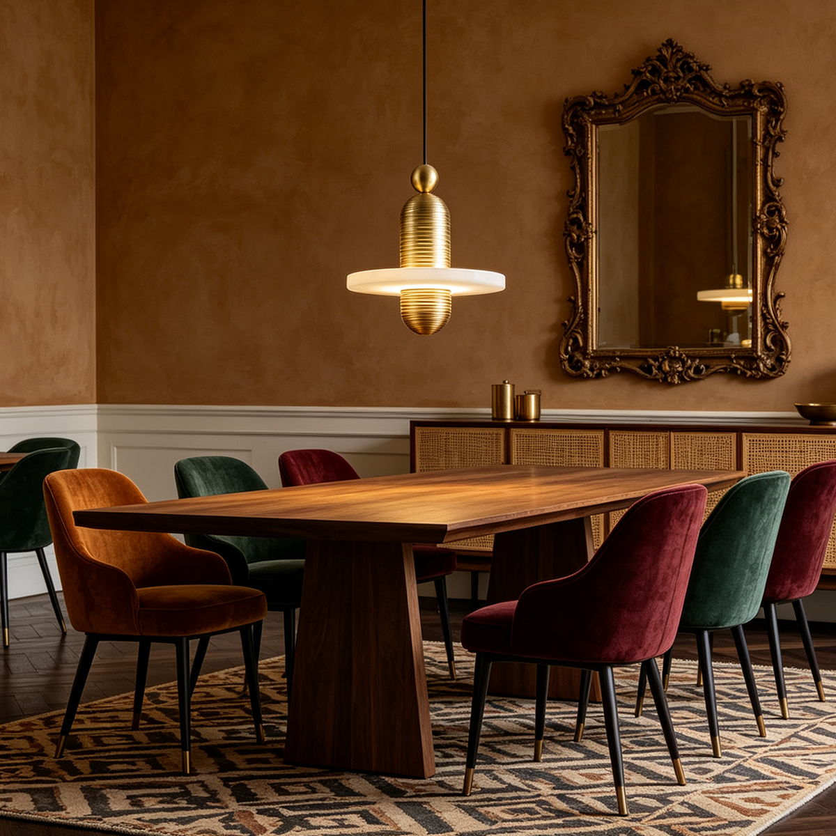 Casailighting “Orbit Disc” Alabaster & Brushed Aluminum Pendant Light