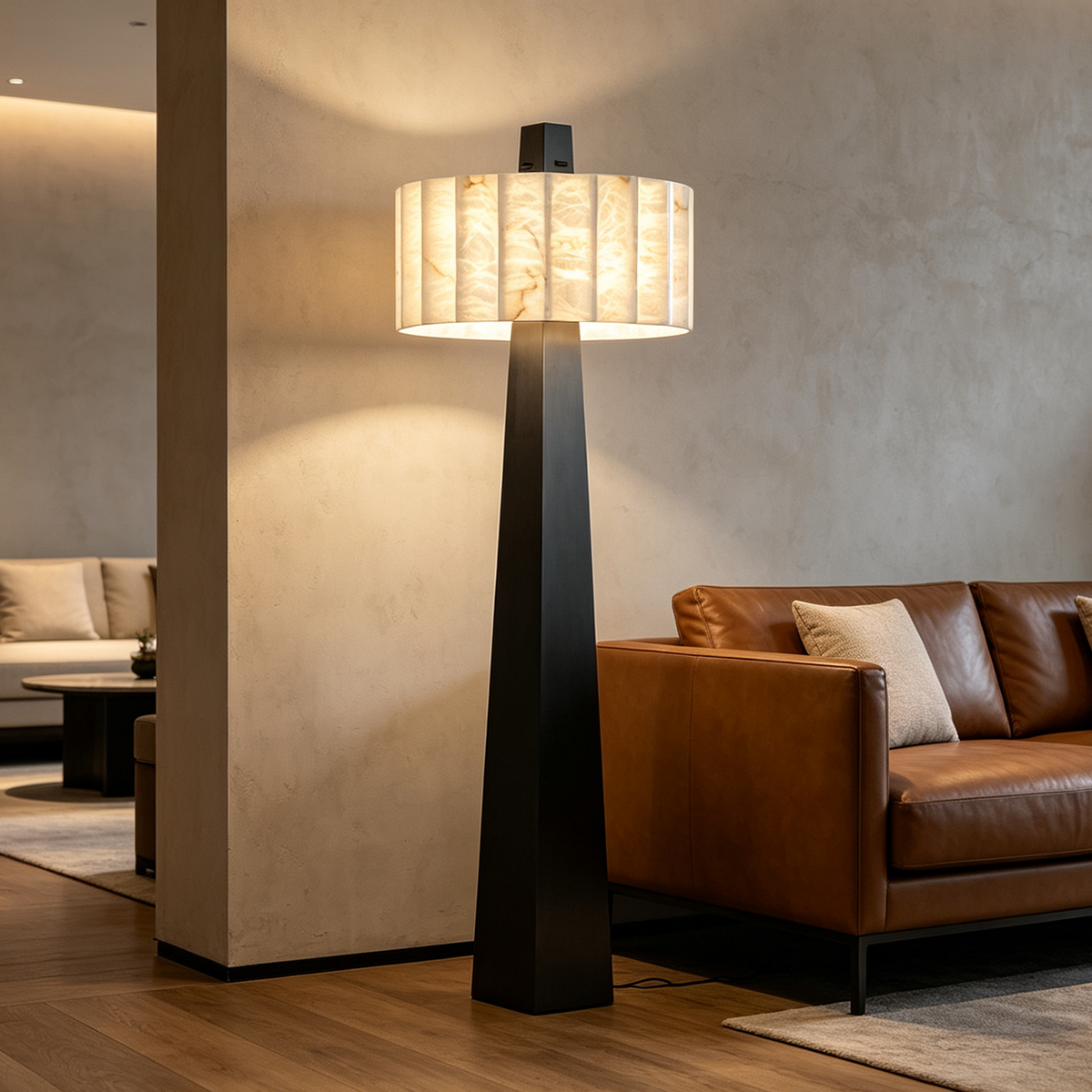 Alabaster Grandeur Floor Lamp -Casailighting