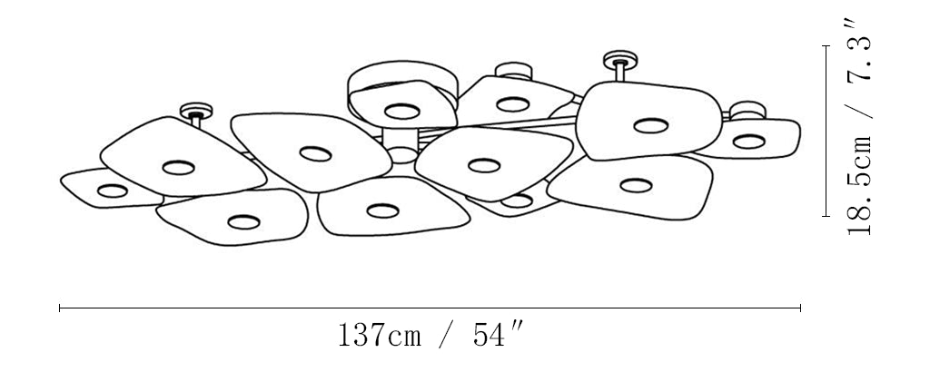 Alabaster Holmdel Ceiling Lamp