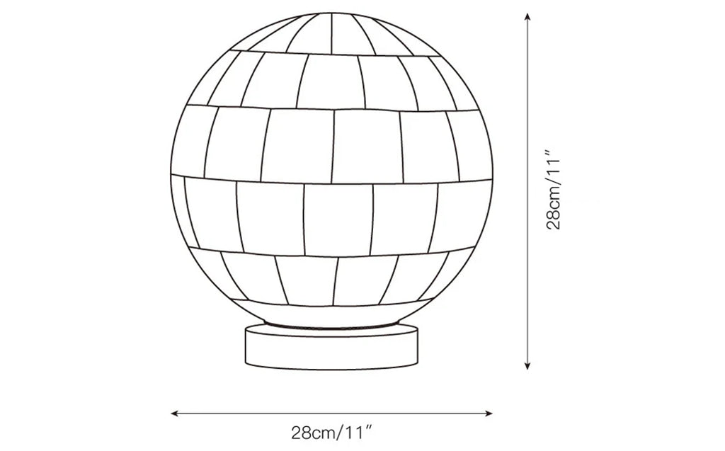 Spherical Alabaster Ball Table Lamp