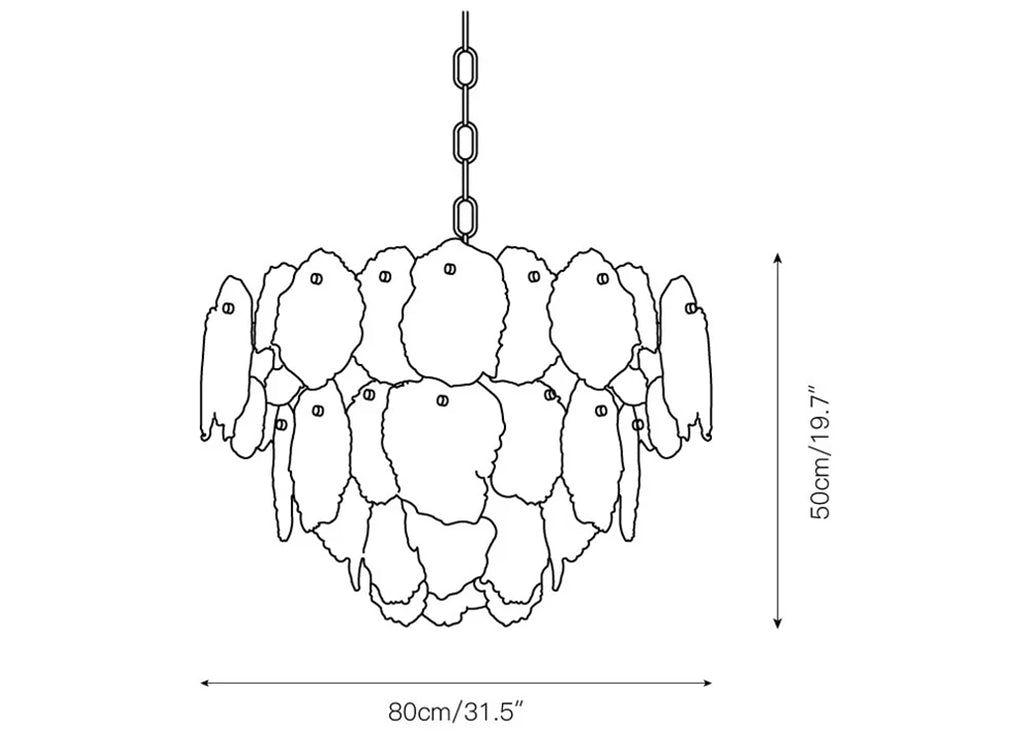 Luxury Gloire Alabaster Chandelier