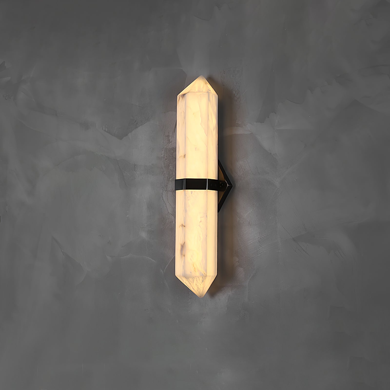 Alabaster Obelisk Wall Sconce
