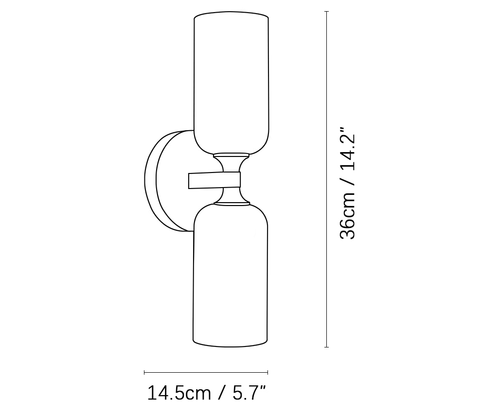 Alabaster Monty Linear Wall Sconce