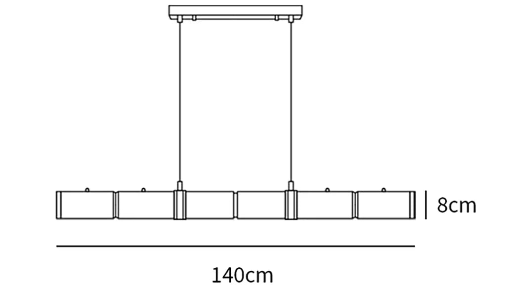 Alabaster Cylindrical Chandelier