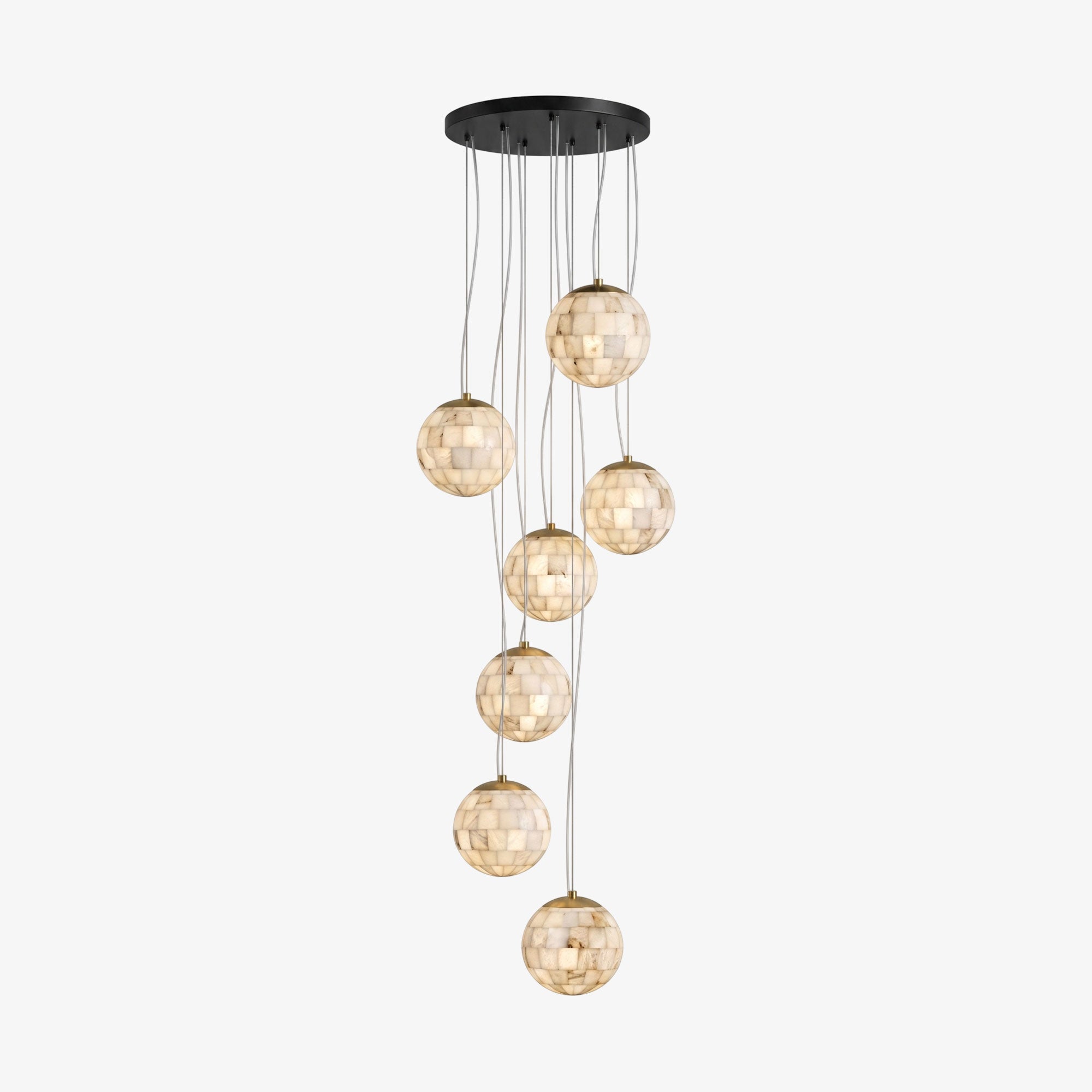 Alabaster Ball Pendant Light