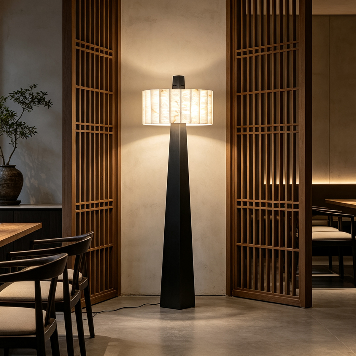 Alabaster Grandeur Floor Lamp -Casailighting