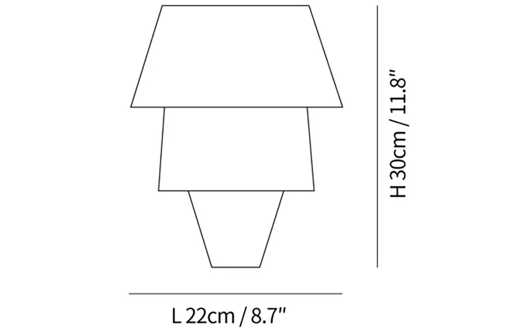 Alabaster Laboratory Cone Wall Light