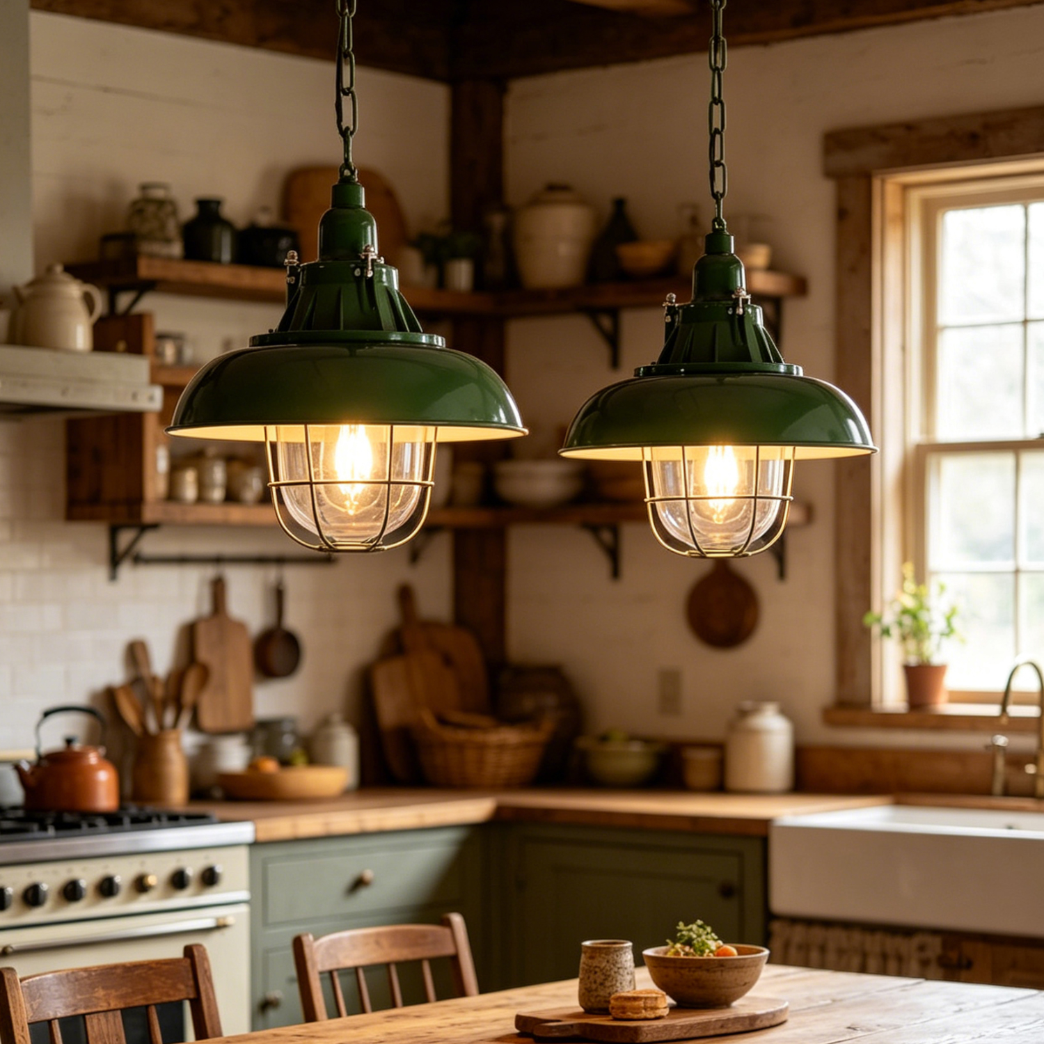 Thorlux Green Pendant Light