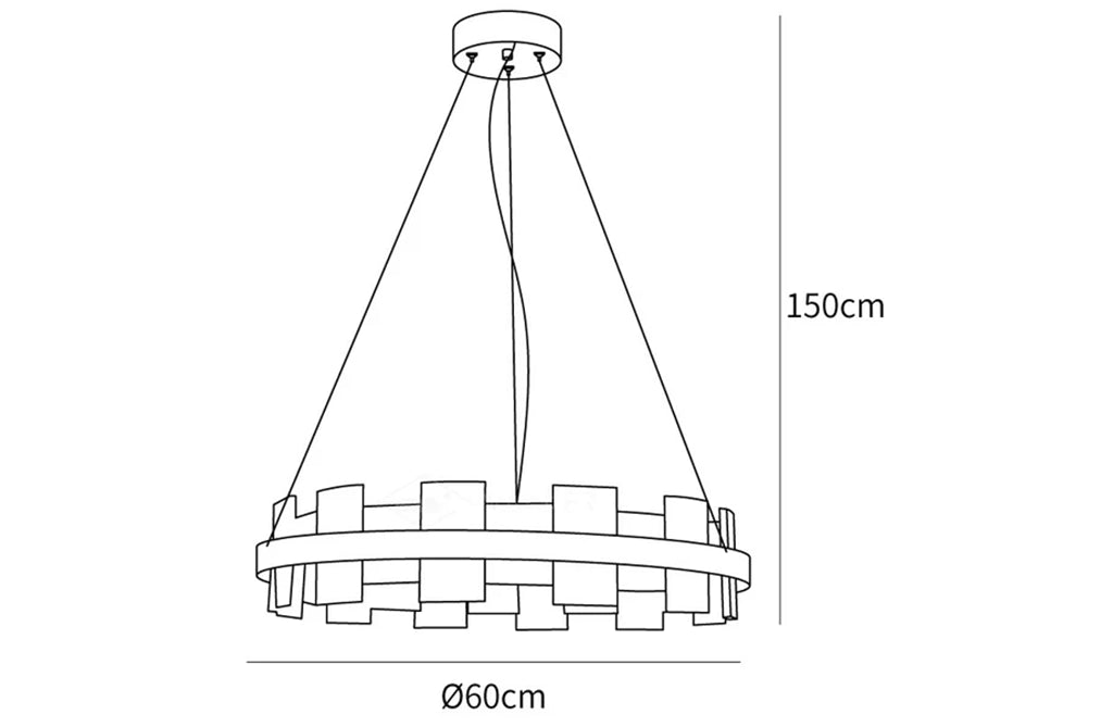Alabaster Luxury Halo Chandelier