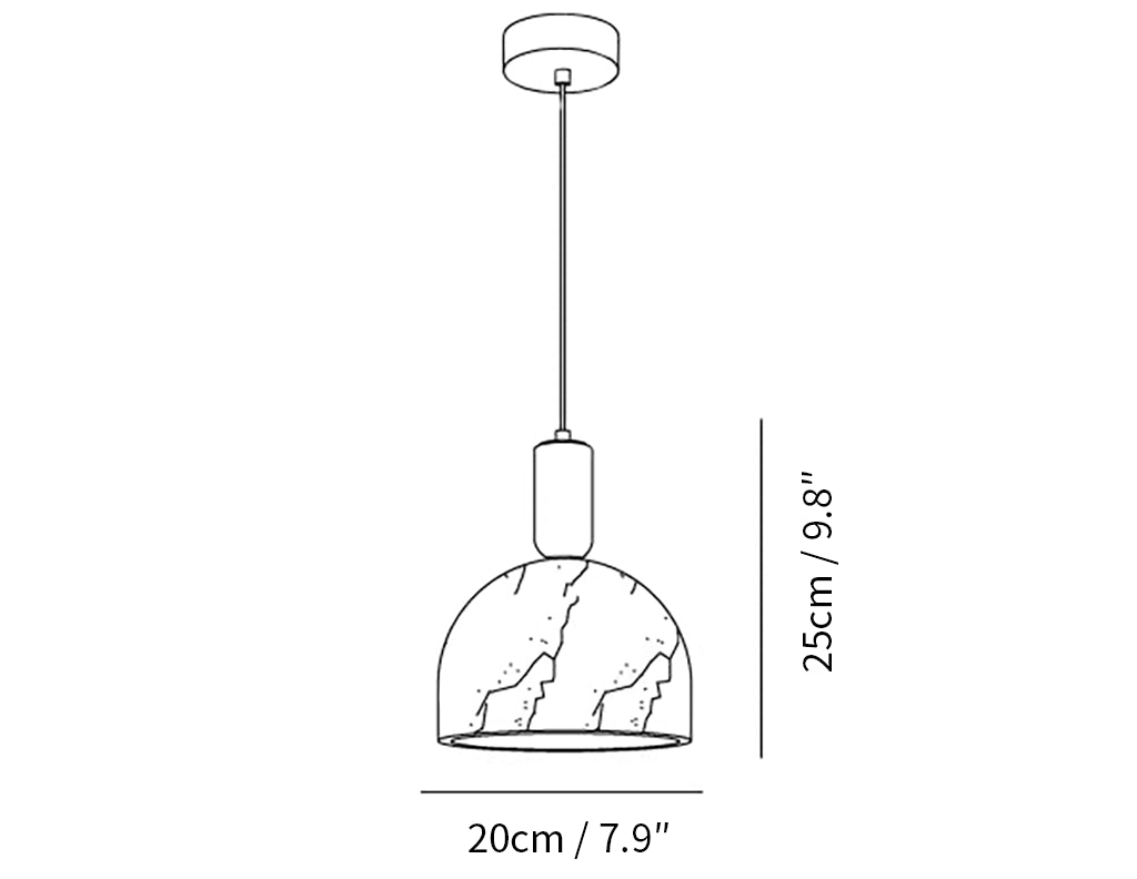 Acorn Alabaster Pendant Light