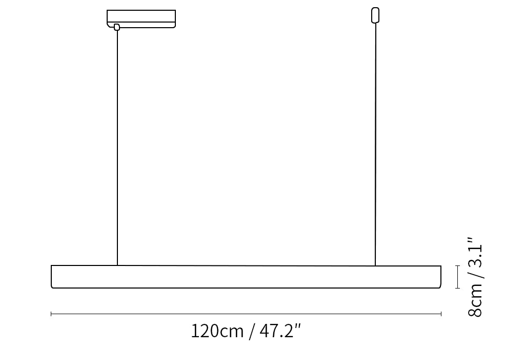 Modern Linear Alabaster Pendant Light