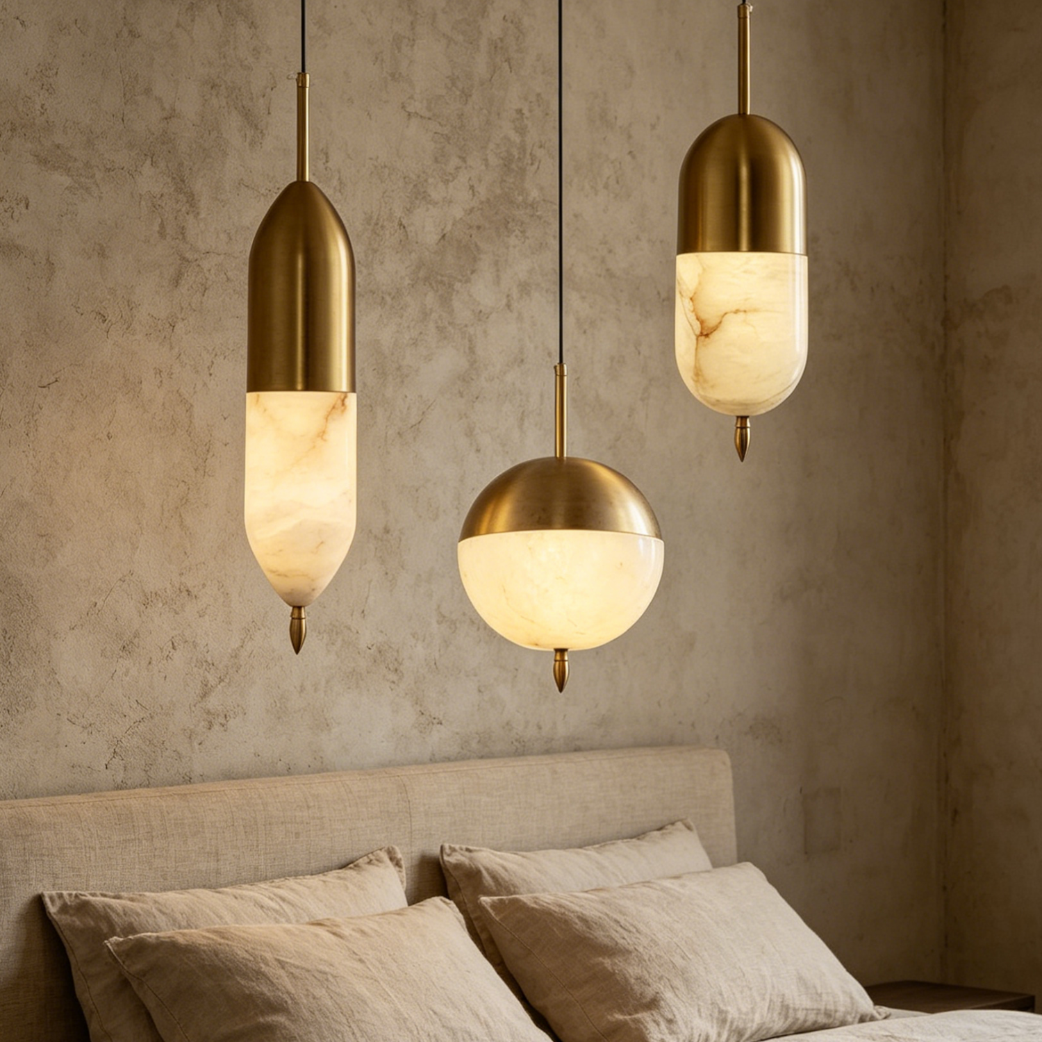 Alabaster Bolus Pendant Light