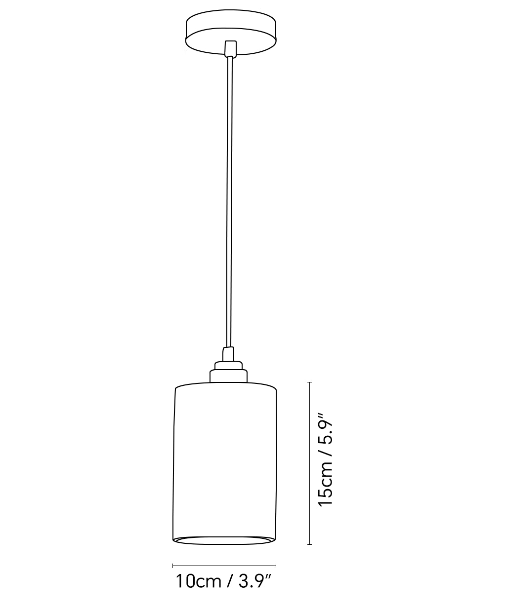 Cylindrical Modern Alabaster Chandelier