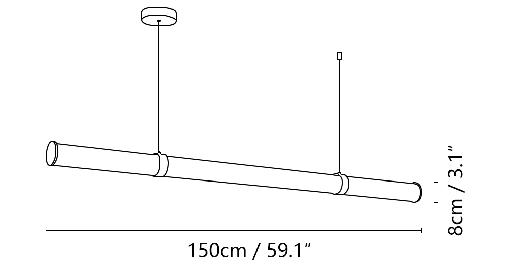 Modern Alabaster Linear Pendant Light