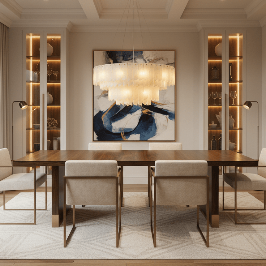 Alabaster Cascade Tiered Chandelier