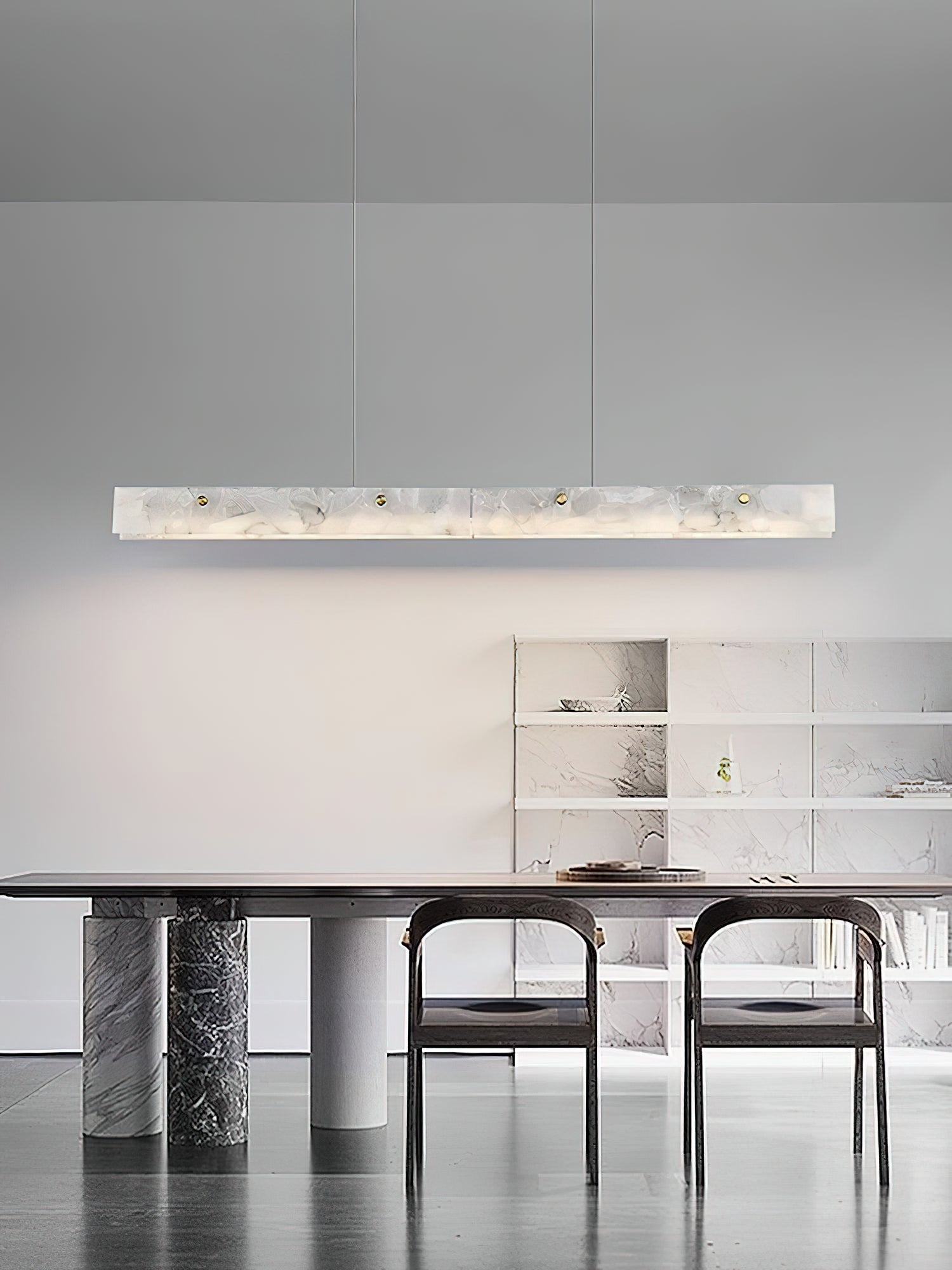 Alabaster LED Linear Pendant Light