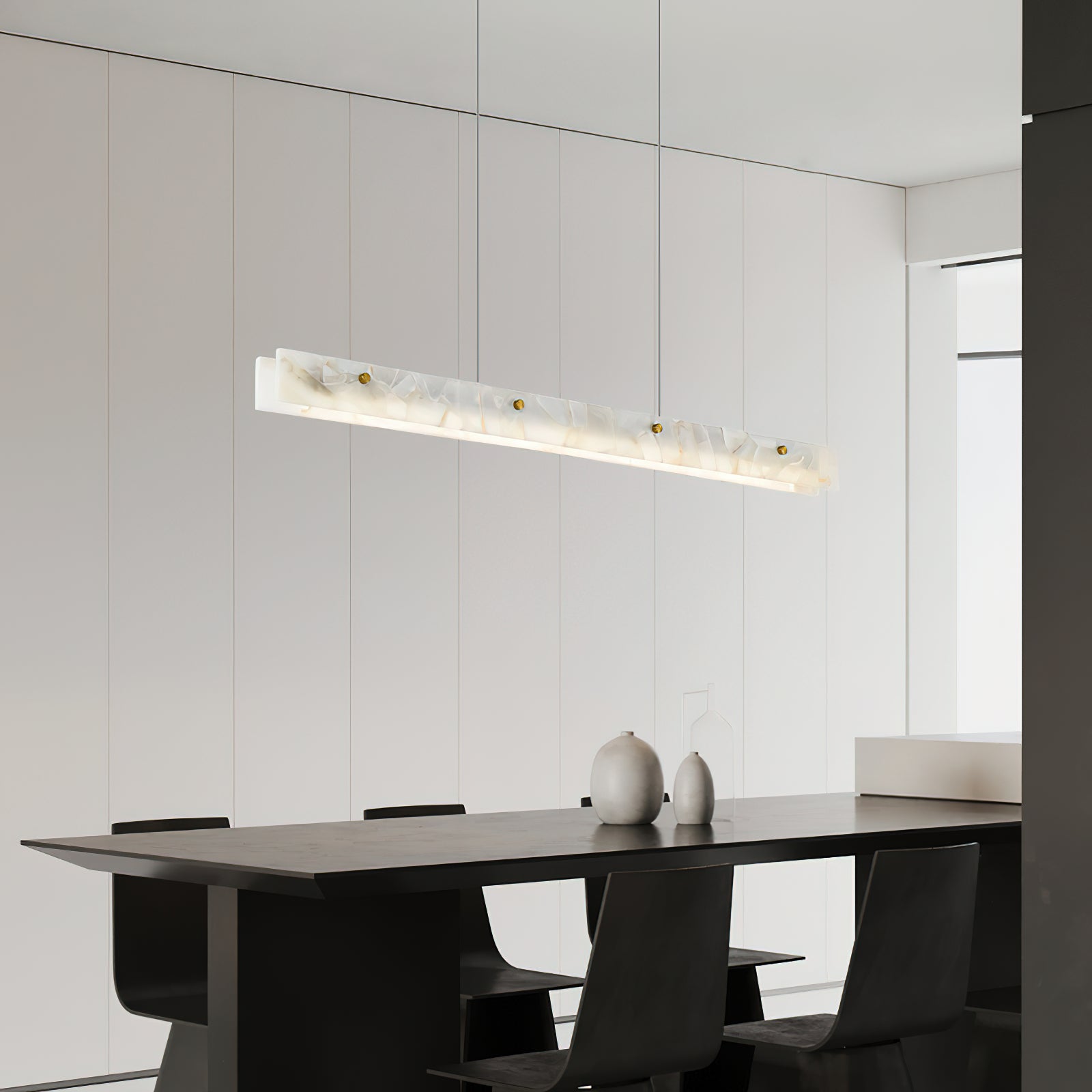 Alabaster LED Linear Pendant Light
