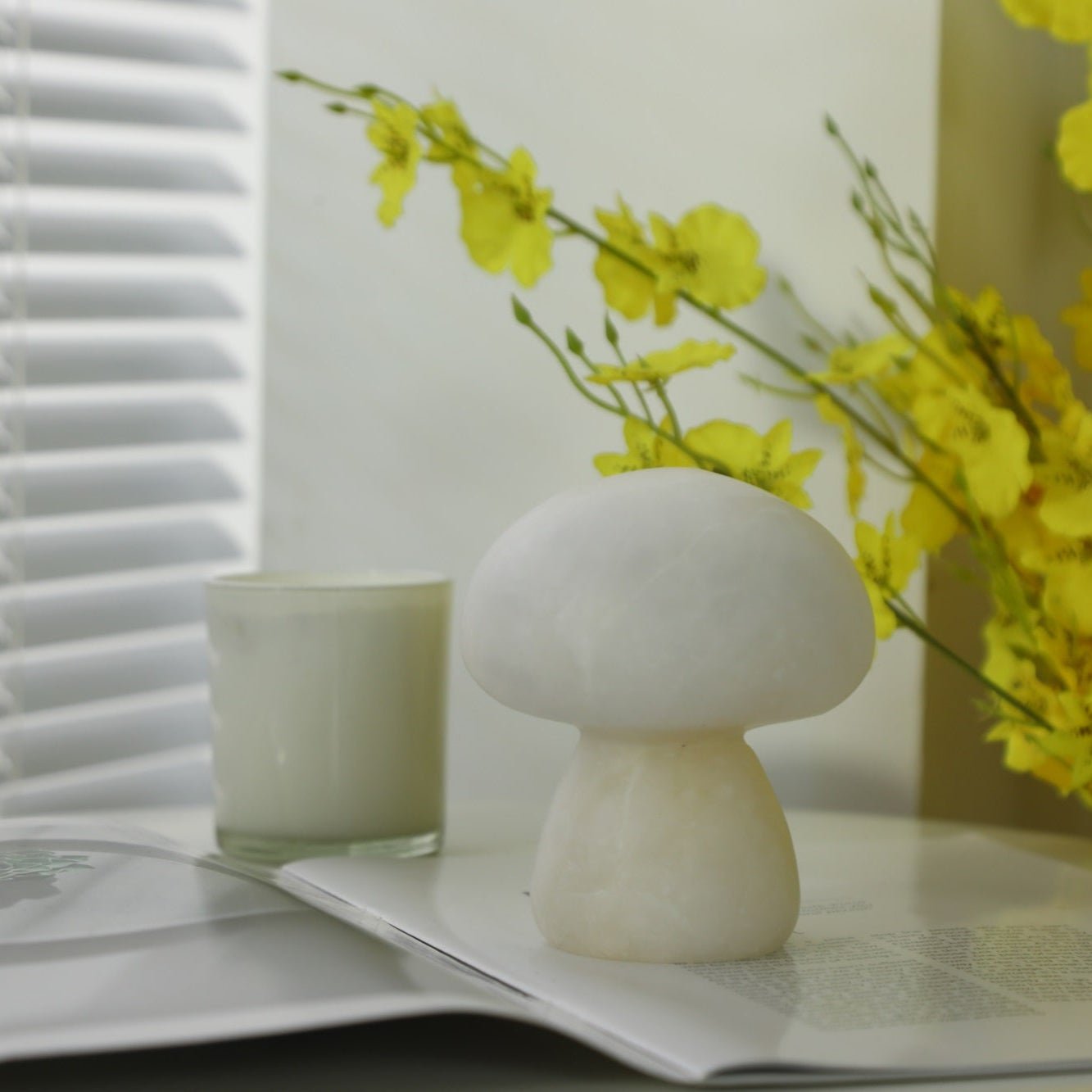 Alabaster Mushroom Table Lamp
