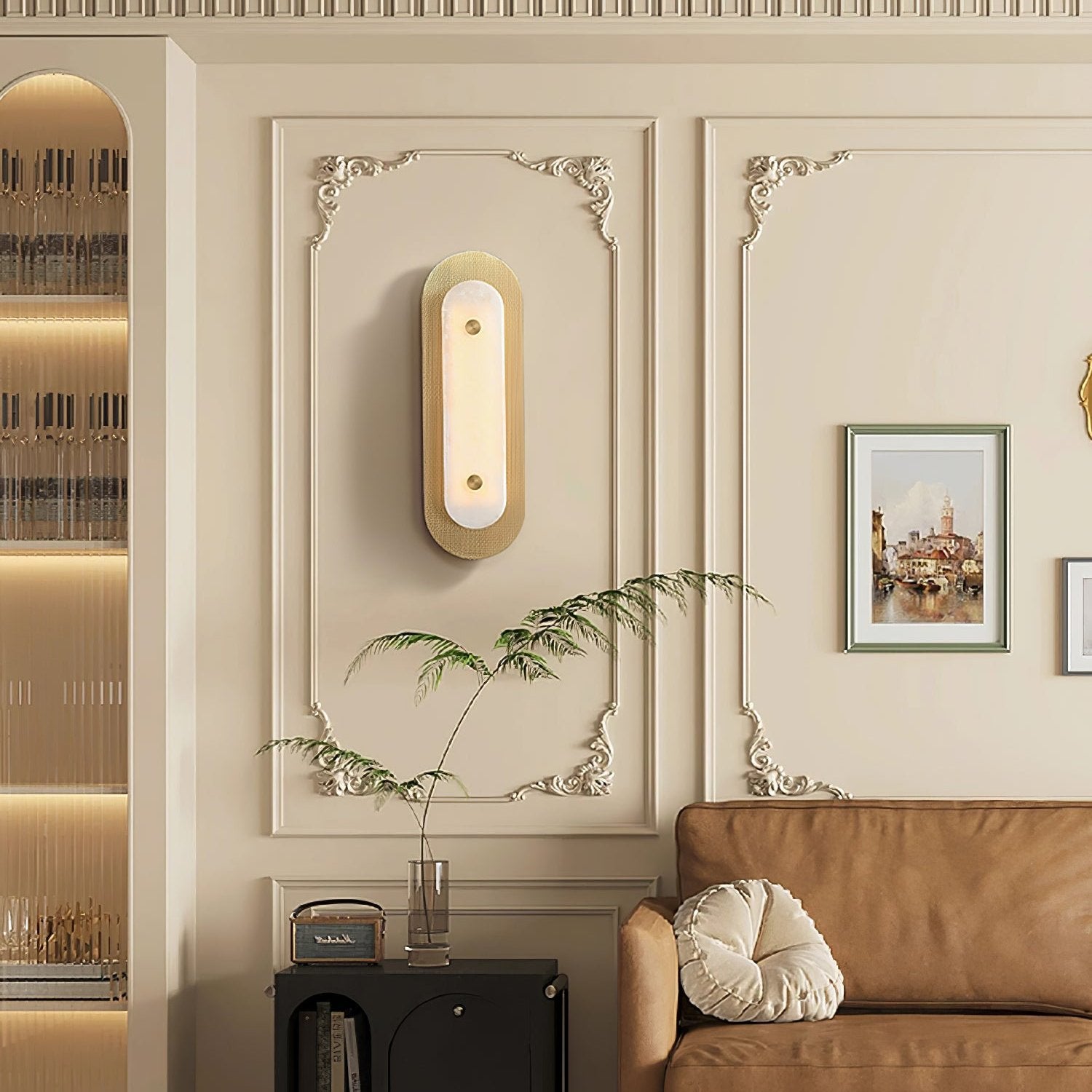 Asher Horizon Alabaster Wall Lamp