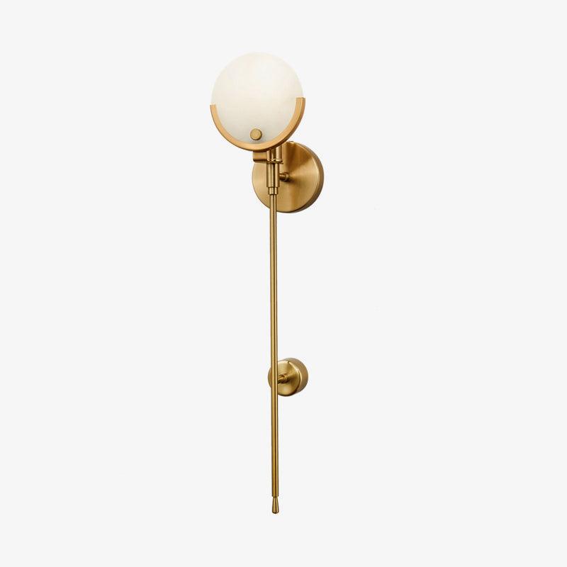 Ava Brass Alabaster Wall Lamp