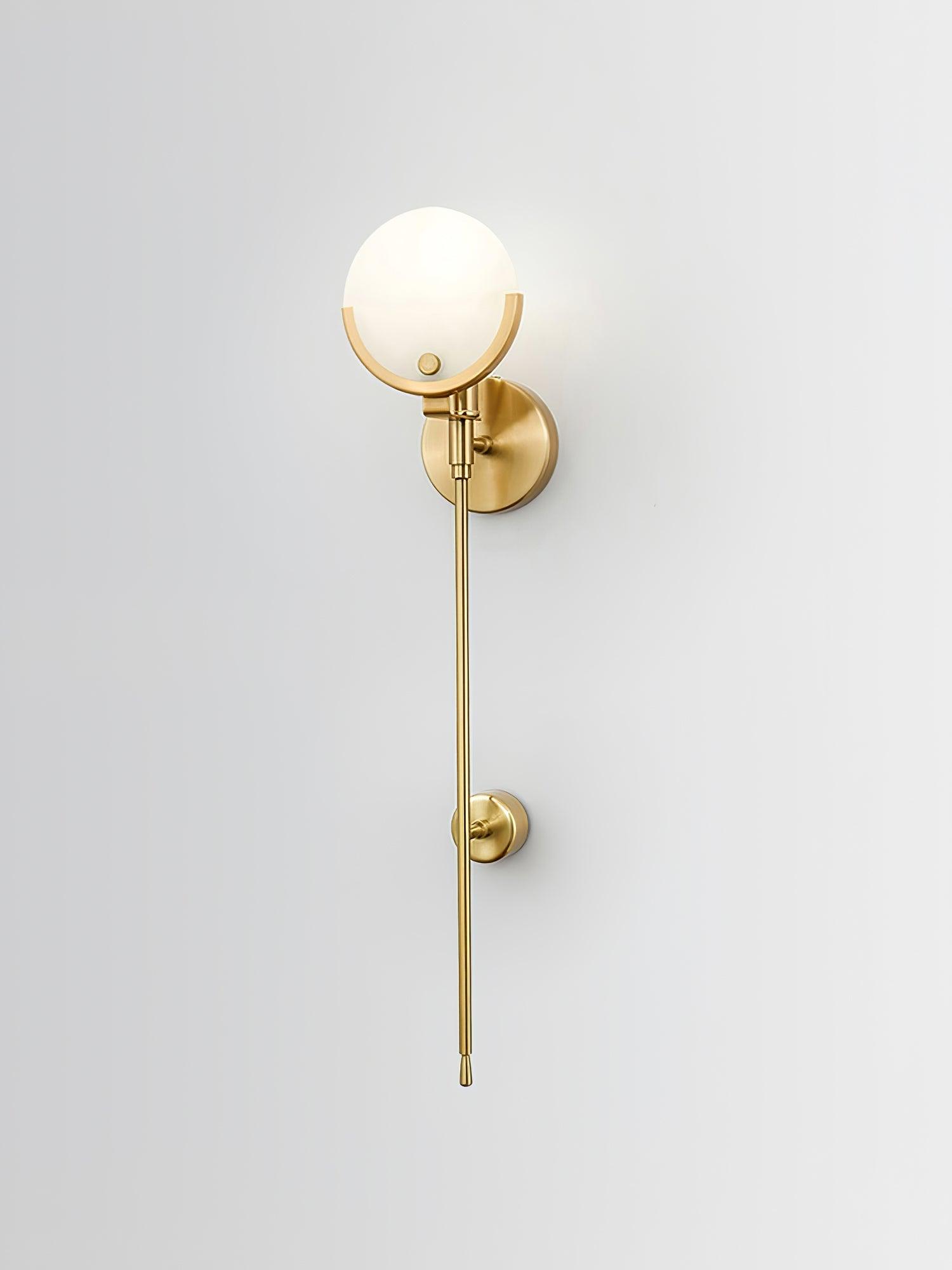Ava Brass Alabaster Wall Lamp