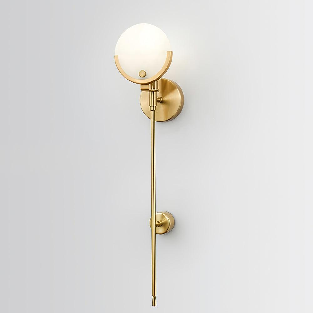 Ava Brass Alabaster Wall Lamp