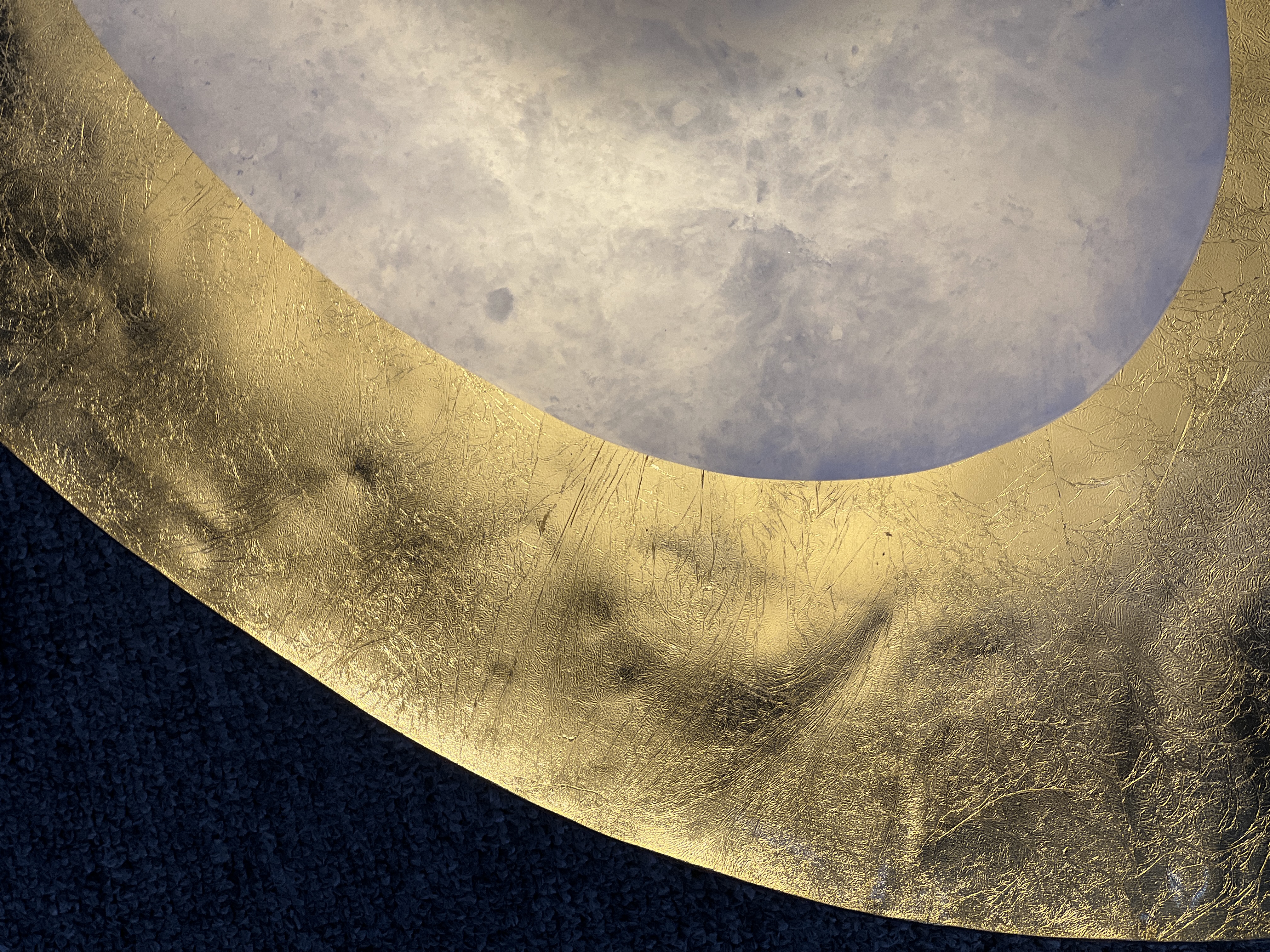 CASA Lighting Astria Alabaster Wall Sconce, Brushed Stainless Steel