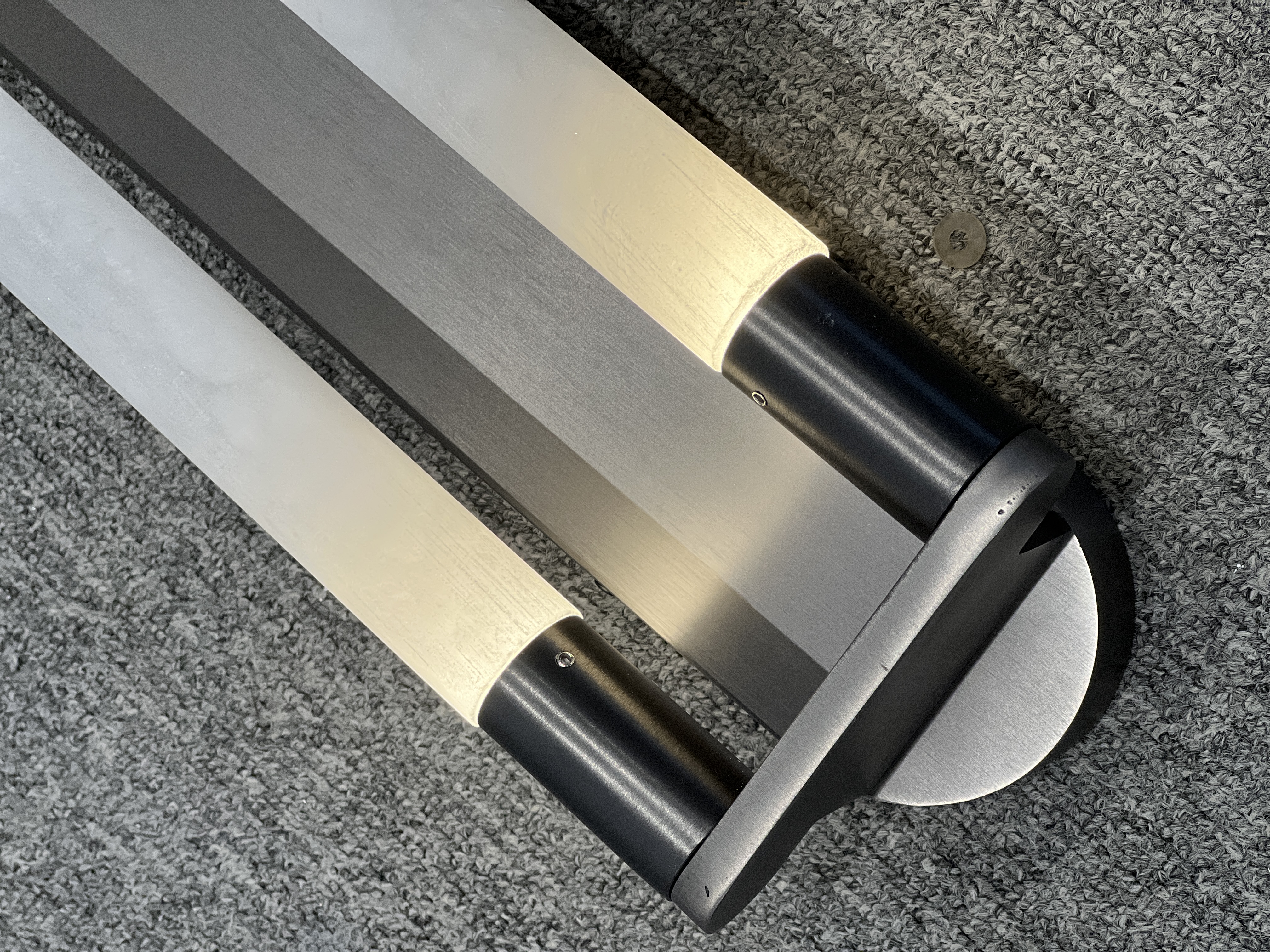 CASA Lighting Astria II Alabaster Wall Sconce | Brushed Stainless Steel & Natural Stone