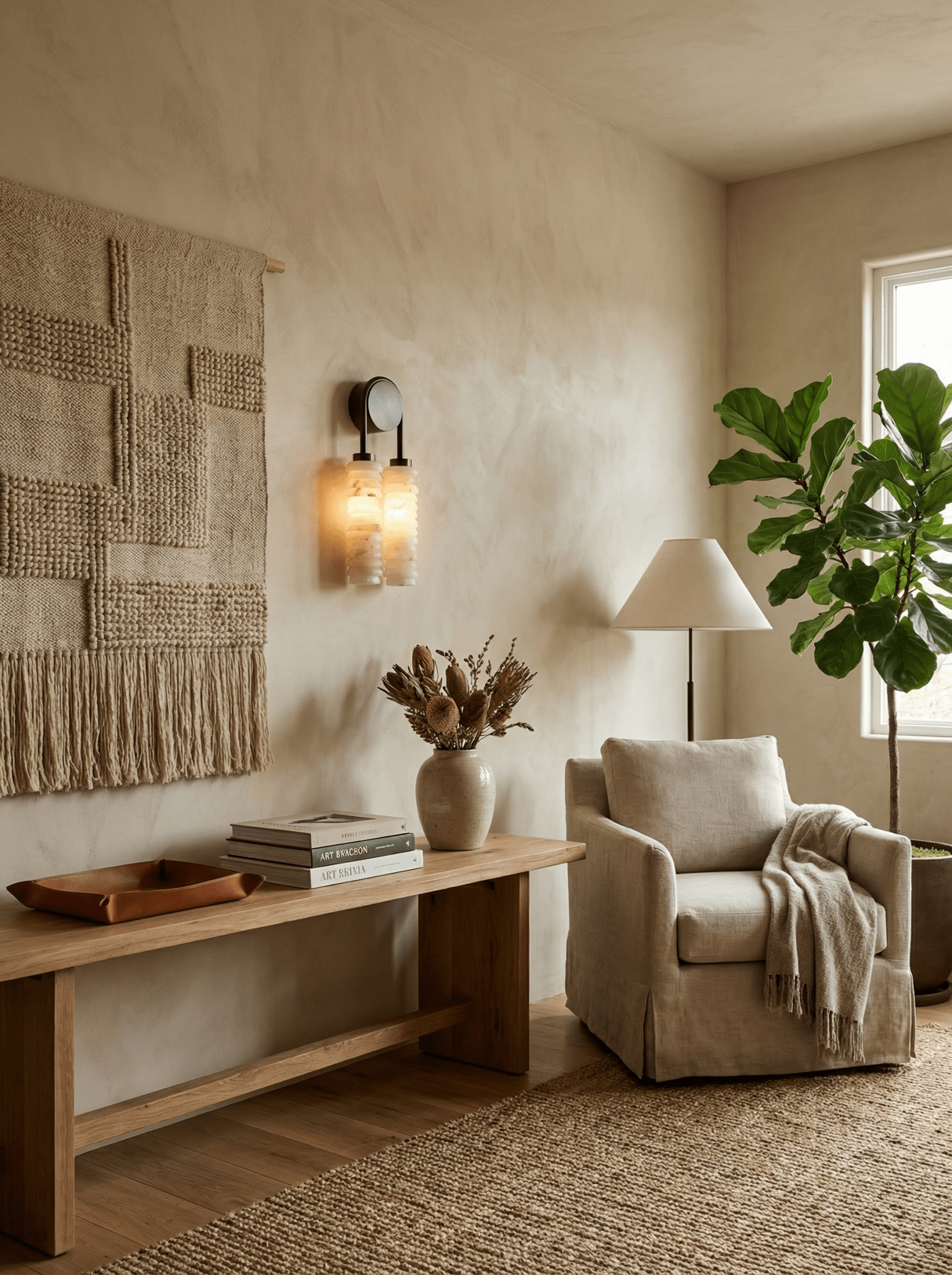 Calla Ribbed Alabaster Sconce