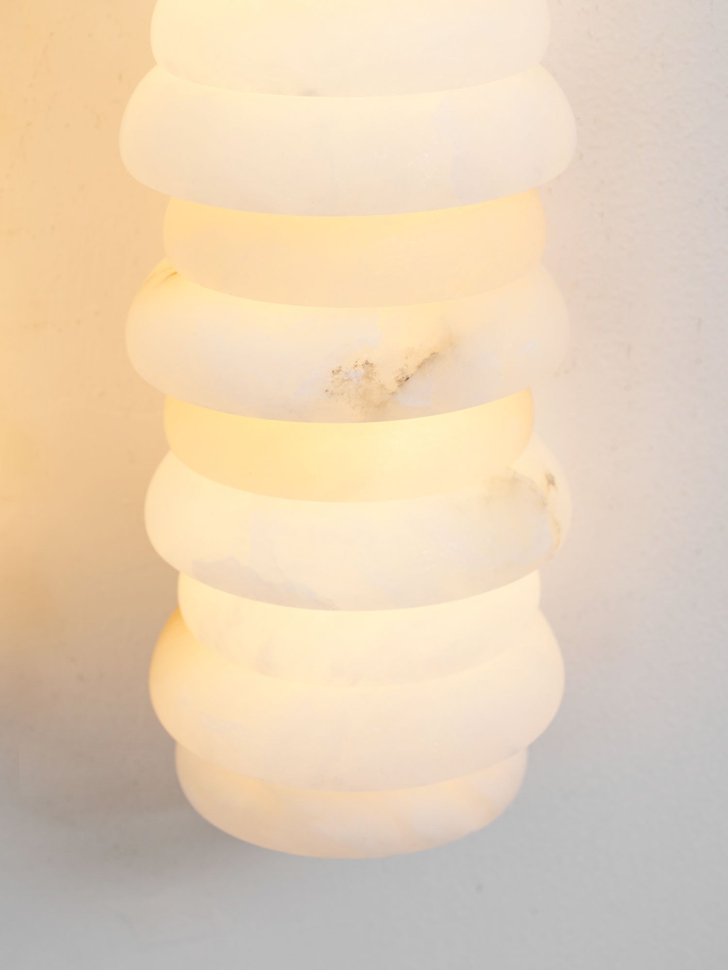 Calla Ribbed Alabaster Sconce