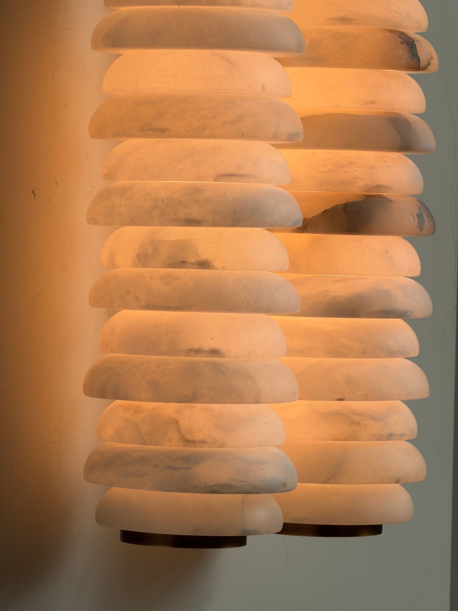 Calla Ribbed Alabaster Sconce