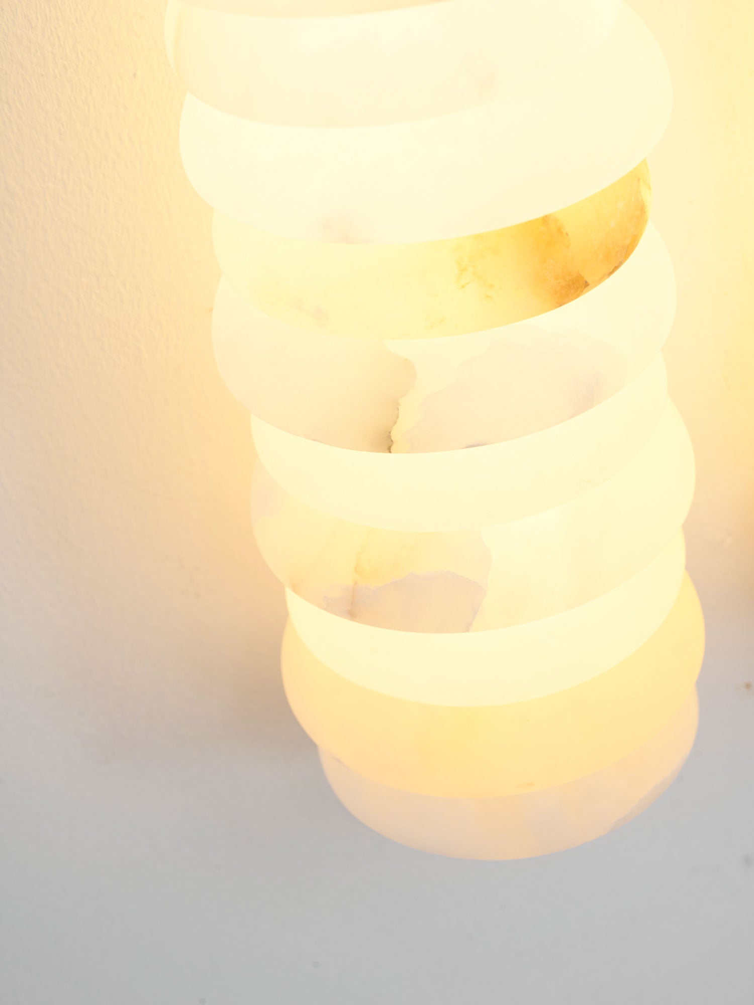 Calla Ribbed Alabaster Sconce