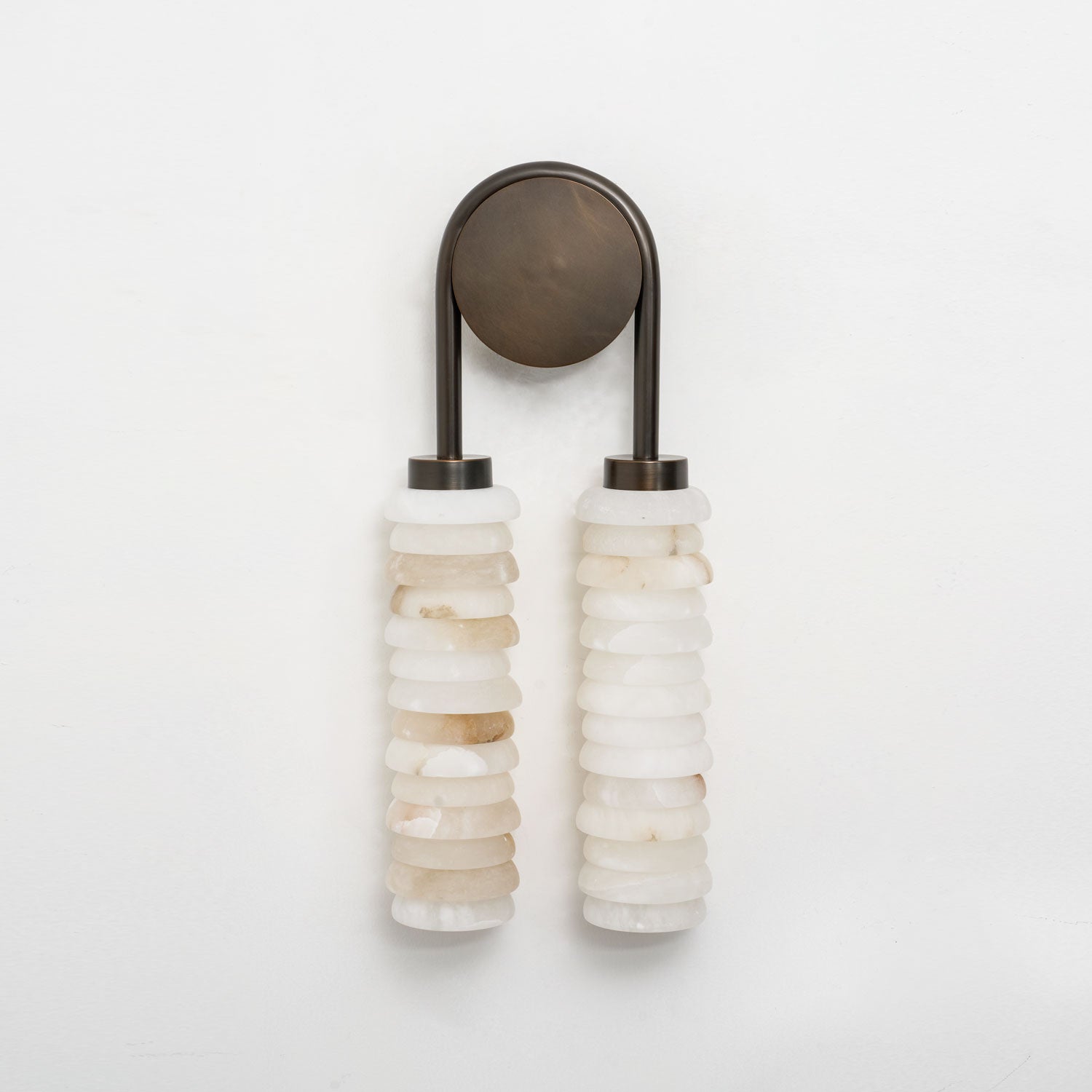 Calla Ribbed Alabaster Sconce