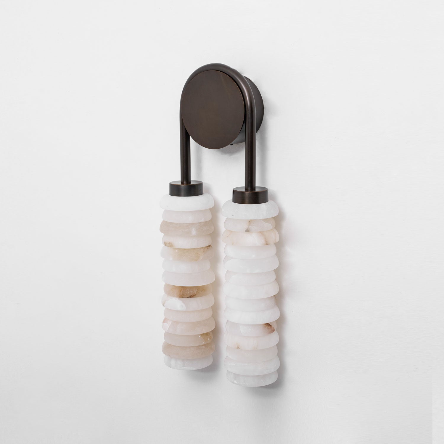 Calla Ribbed Alabaster Sconce