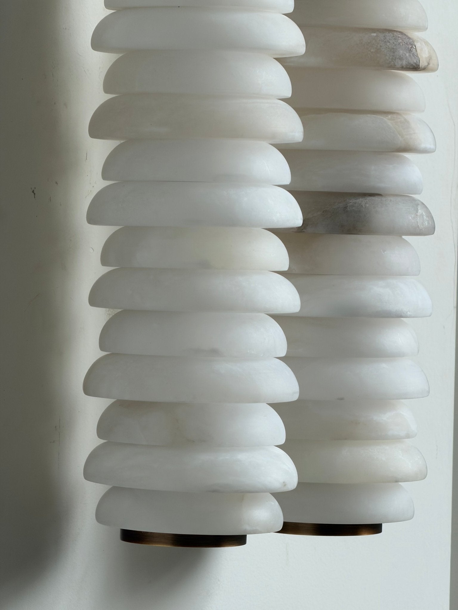 Calla Ribbed Alabaster Sconce