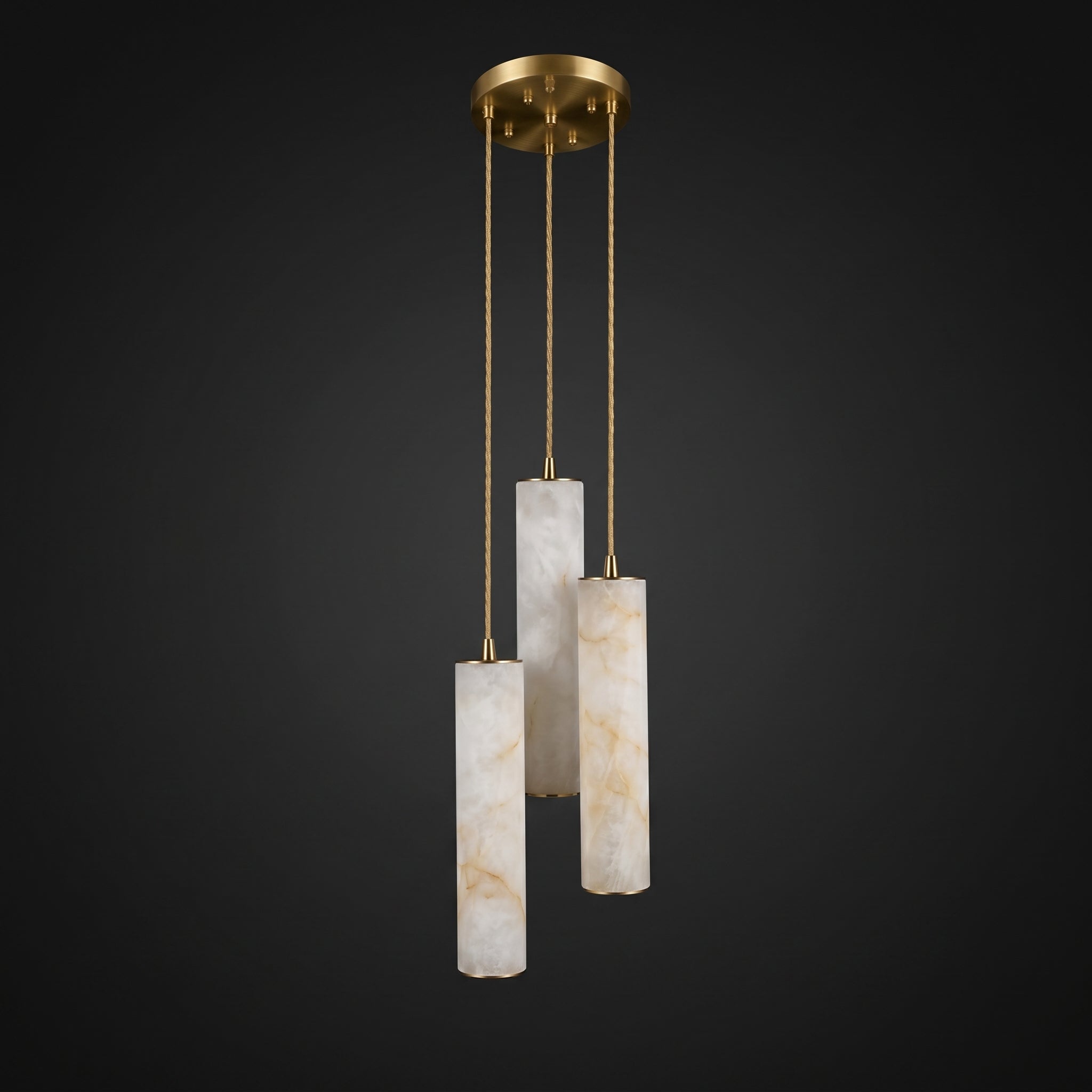 Column Alabaster Staircase Chandelier